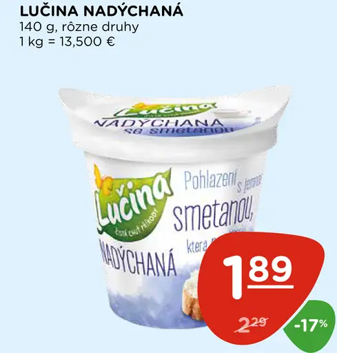 Lučina Nadýchaná smotanová nátierka