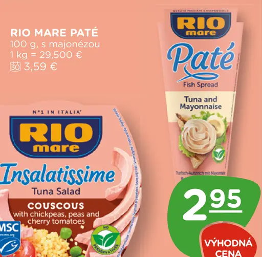 Rio Mare Paté tuniaková nátierka s majonézou