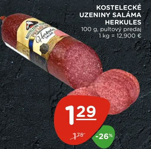 Kostelecké Uzeniny Saláma Herkules