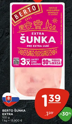 Berto šunka extra