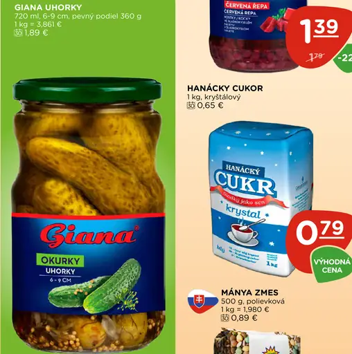 Giana uhorky sterilizované