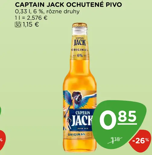 Captain Jack pivo plechovka