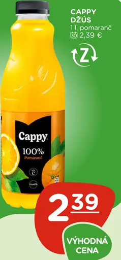 Cappy 100% džús pomaranč