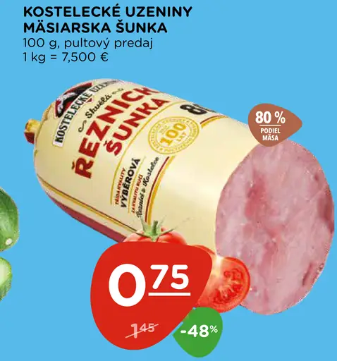 Kostelecké údeniny Maďarská šunka