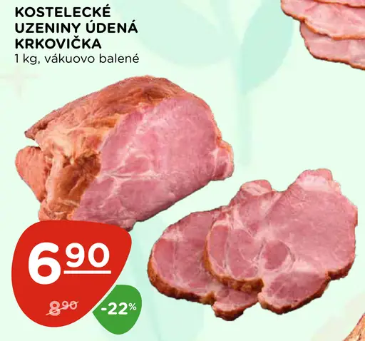 Kostelecké údeniny údená krkovička