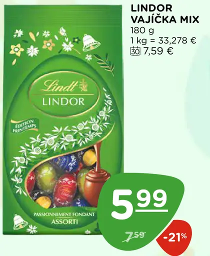 Lindor vajíčka mix