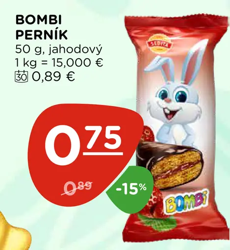 Bombi perník jahodový