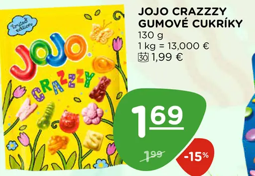 Jojo Crazzy gumové cukríky