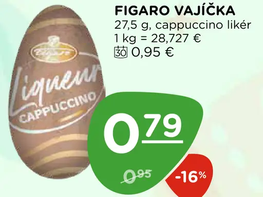 Figaro vajíčka cappuccino likér
