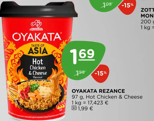 Oyakata Taste of Asia rezance Hot Chicken & Cheese