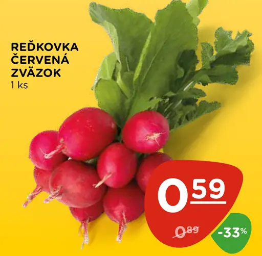 Reďkovka červená zväzok