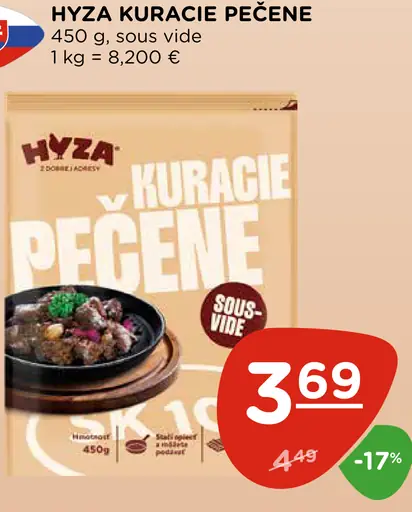 Hyza kuracie pečené sous-vide