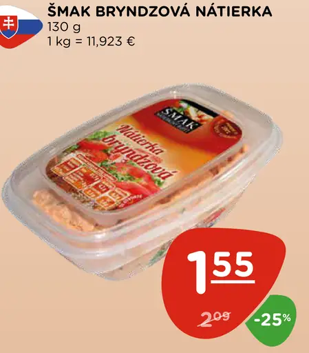 Šmak nátierka bryndzová