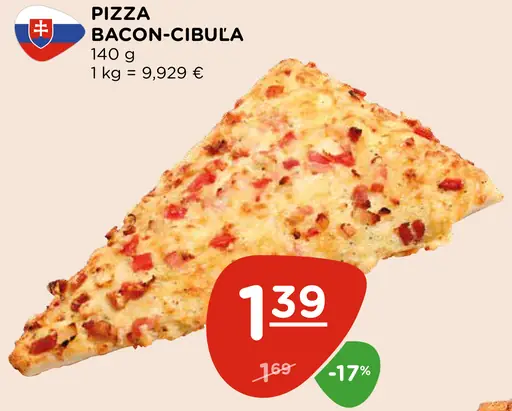 Pizza bacon-cibuľa