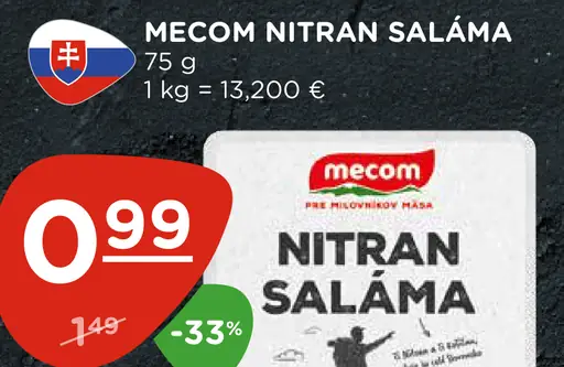 Mecom Nitran saláma
