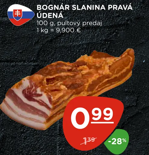 Bognár slanina pravá údená