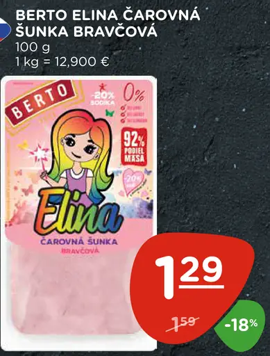 Berto Elina čarovná šunka bravčová
