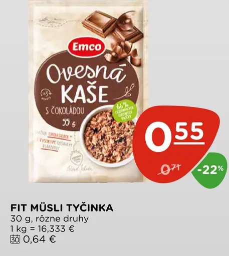 Fit müsli tyčinka