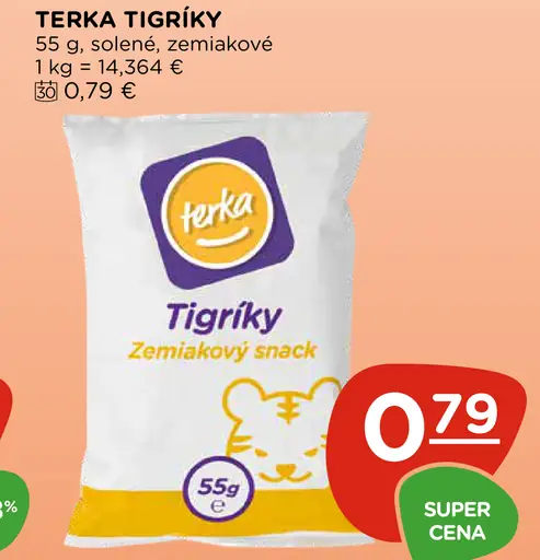Terka Tigríky zemiakový snack