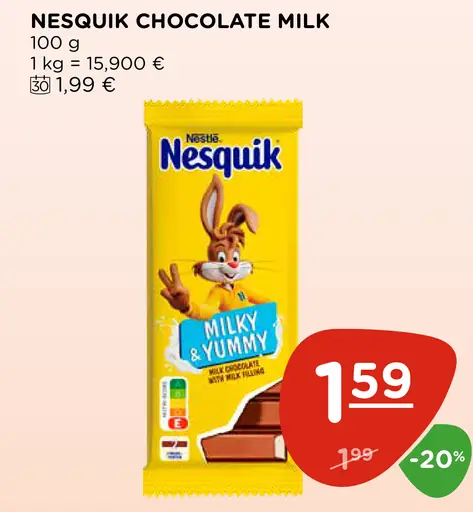 Nesquik Chocolate Milk čokoládová tyčinka