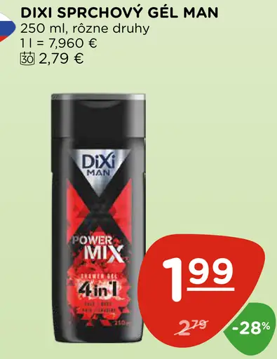 Dixi Man sprchovací gél