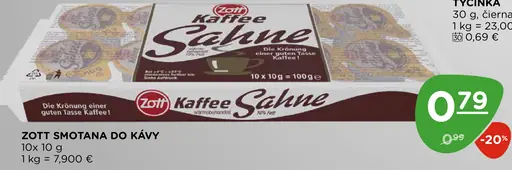 Zott Smotana do kávy
