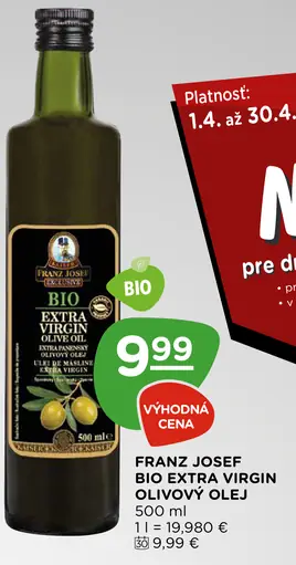 Franz Josef bio extra virgin olivový olej