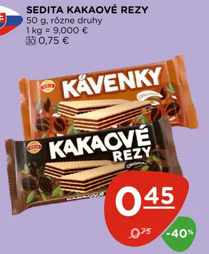 Sedita Kakaové rezy