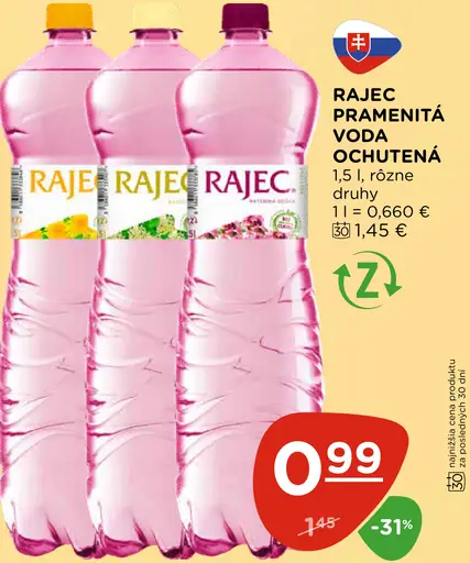 Rajec Pramenitá voda sýtená