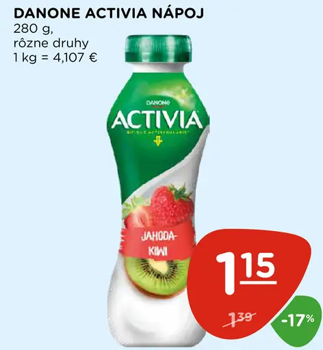 Danone Activia nápoj ochutený