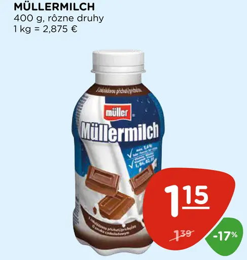 Müllermilch mliečny nápoj