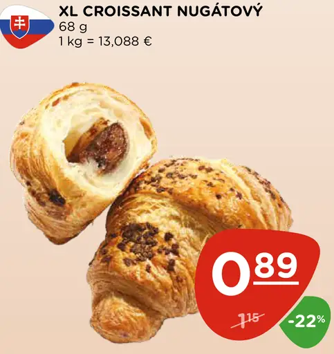 XL Croissant Nugátový