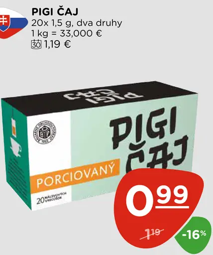 Pigi čaj porcovaný