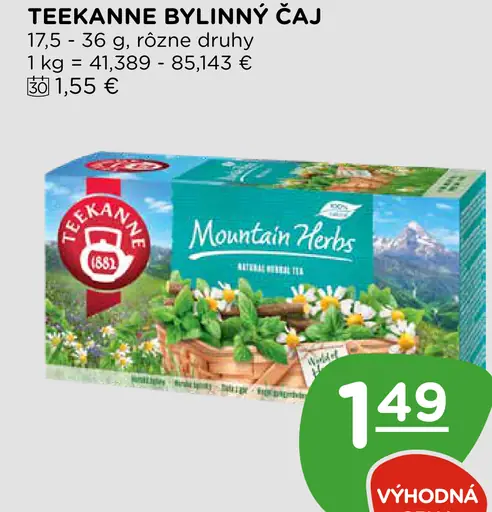 Teekanne bylinný čaj Mountain Herbs