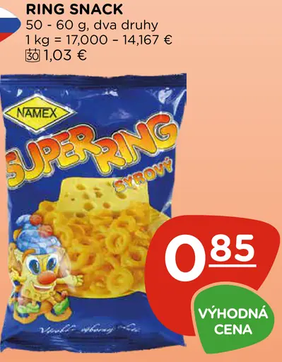 Ring Snack kukuričné chrumky