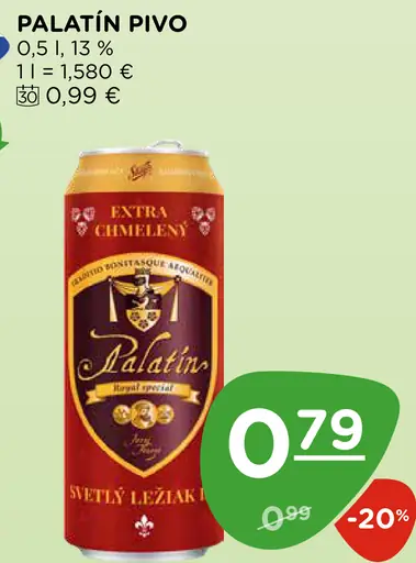 Palatín pivo plechovka