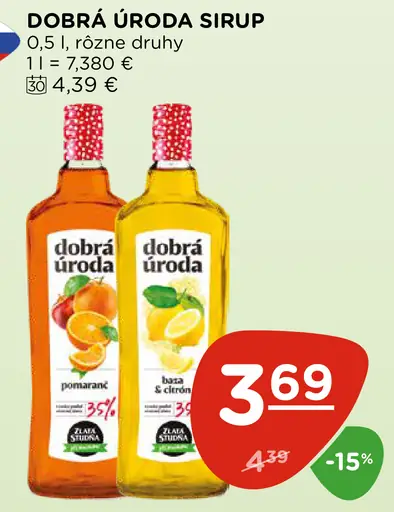Dobrá úroda sirup
