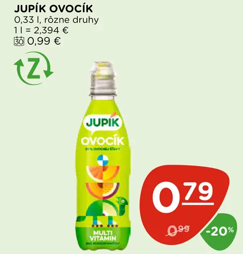 Jupík Ovocík multivitamín nápoj