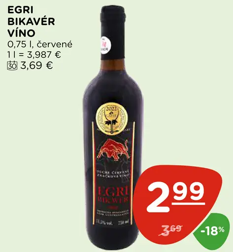 Egr Bikavér víno červené