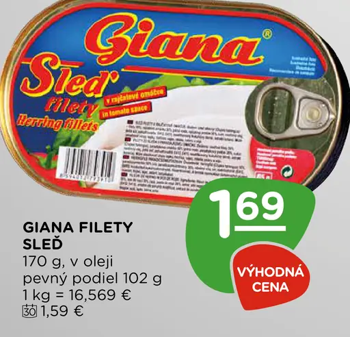 Giana filety sleď v oleji