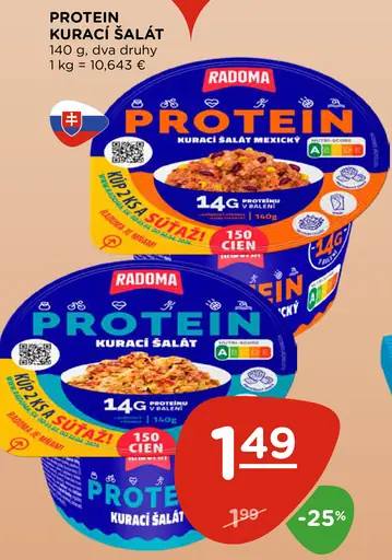 Proteín kurací šalát