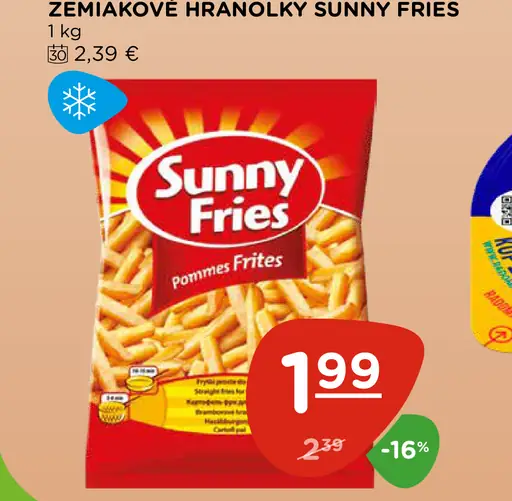 Zemiakové hranolky Sunny Fries