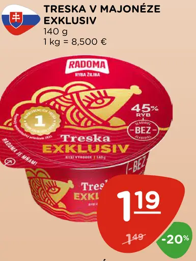 Treska v majonéze Exklusiv