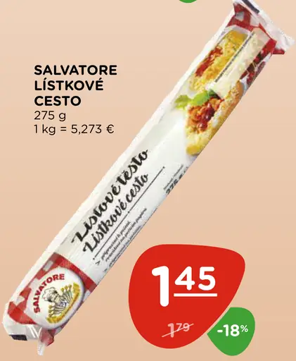 Salvatore lístkové cesto