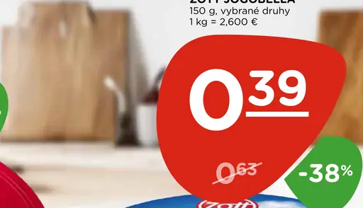 Zott Jogobella jogurt broskyňa