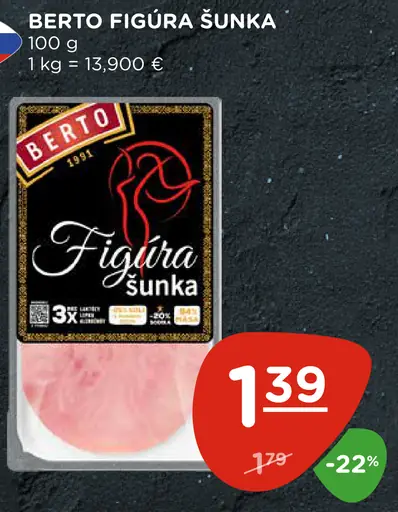 Berto Bertík šunka bravčová