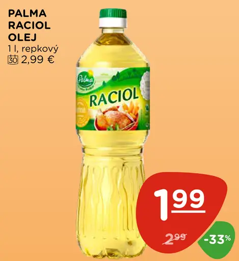 Palma Raciol Nízkoerukový repkový olej