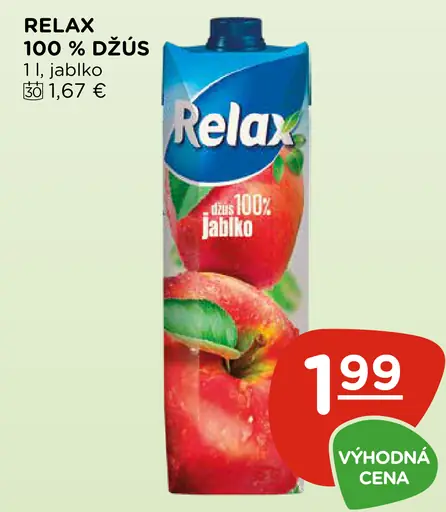 Relax 100% džús jablko