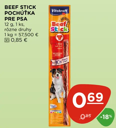 Beef Stick Pochúťka pre psa