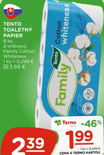 Tento toaletný papier Family Cotton Whiteness